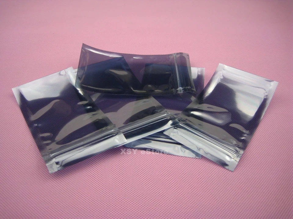 100 ESD Pouches 2" x 2.8"_50 x 70mm Electronic Packing Anti-Static Zipper Bags - Image 4 of 4