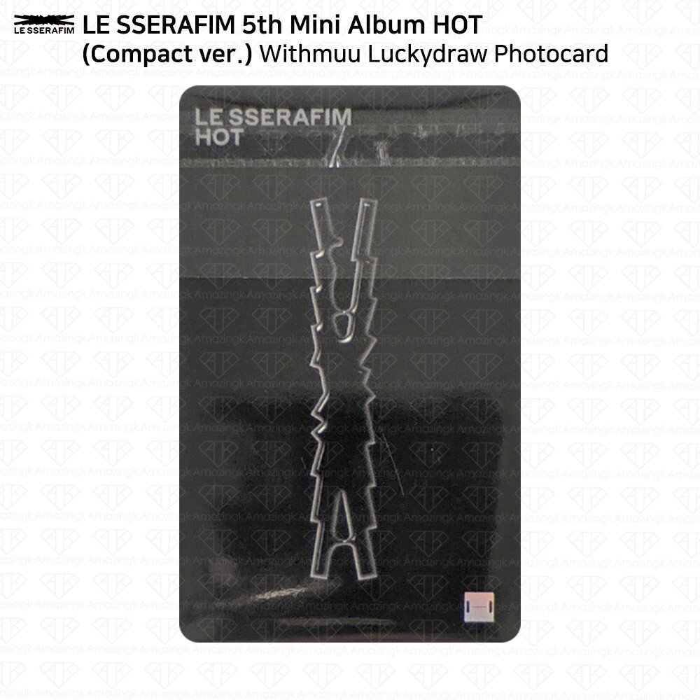 Le Sserafim 5th Mini Album HOT Withmuu Luckydraw Photocard KPOP K