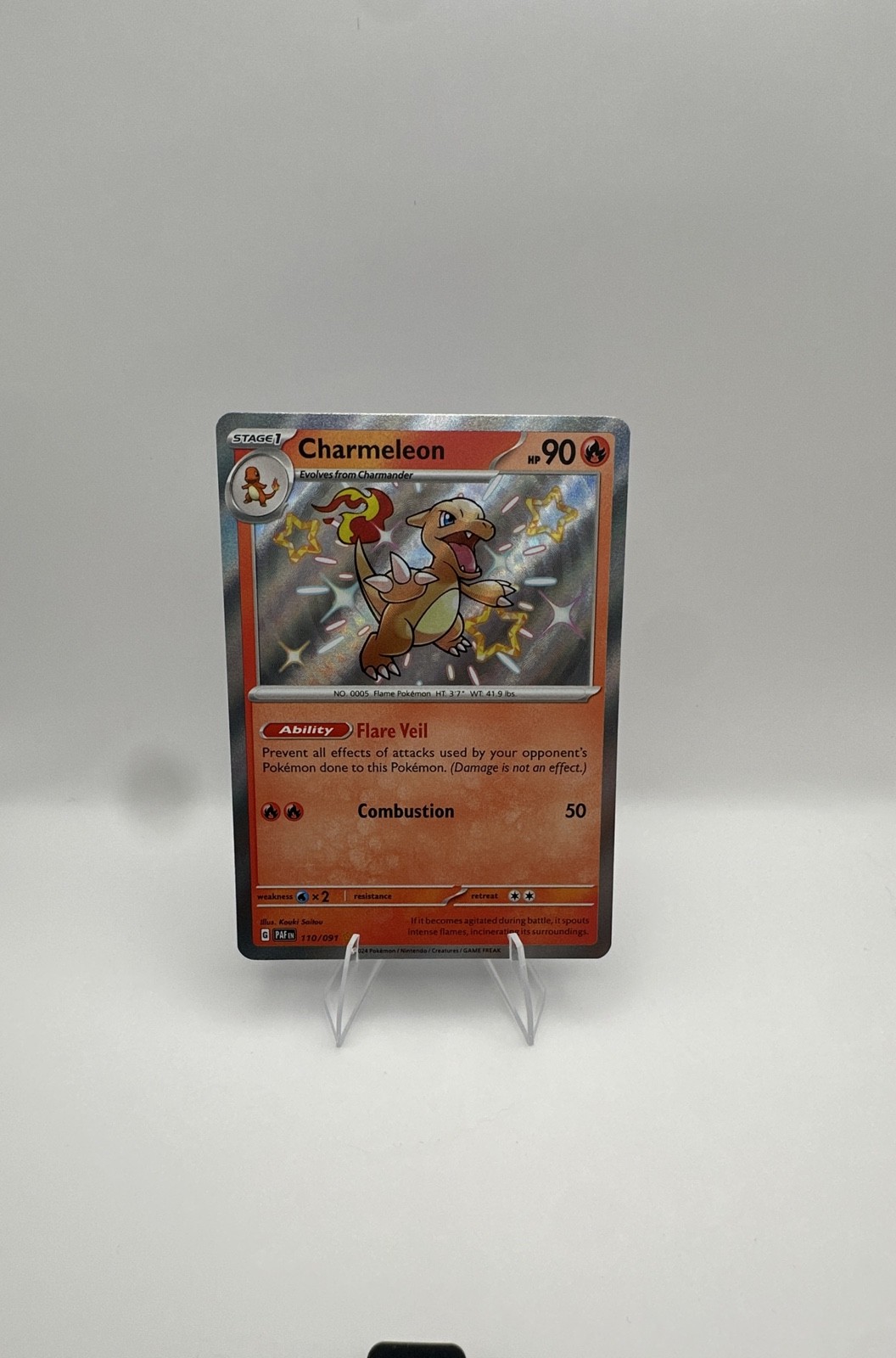 Charmeleon 110/091 SV: Paldean Fates Holo