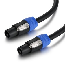 Speakon to Speakon Audio Cable 8 Gauge AWG 6 Feet with Neutrik NL4FX NL4FC ...