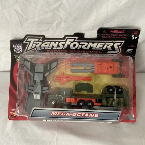 Transformers Robots in Disguise 2001 RiD Mega-Octane Figure Vintage Toy NEW