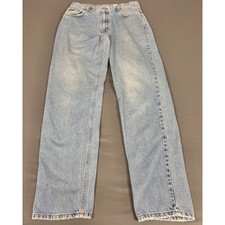 Calvin Klein Easy Fit Jeans Mens 34 Blue Vintage Stonewash Made in USA