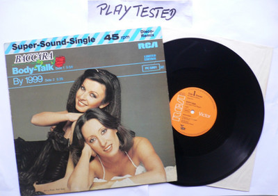 ''NM'' BACCARA -BODY-TALK - ''SUPER-SOUND-SINGLE'' -  VINYL, 12'', 45 RPM  1979 RCA