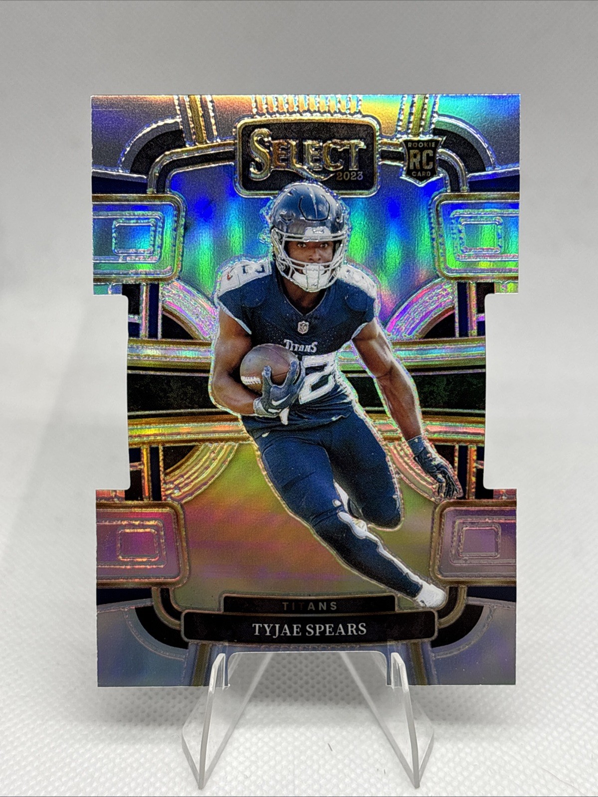 2023 Panini Select Silver Prizm Die Cut Concourse RC Tyjae Spears