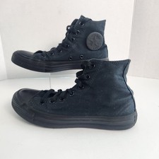 Converse Chuck Taylor All Star High Top All Black Sneakers 171748F Mens 5.5