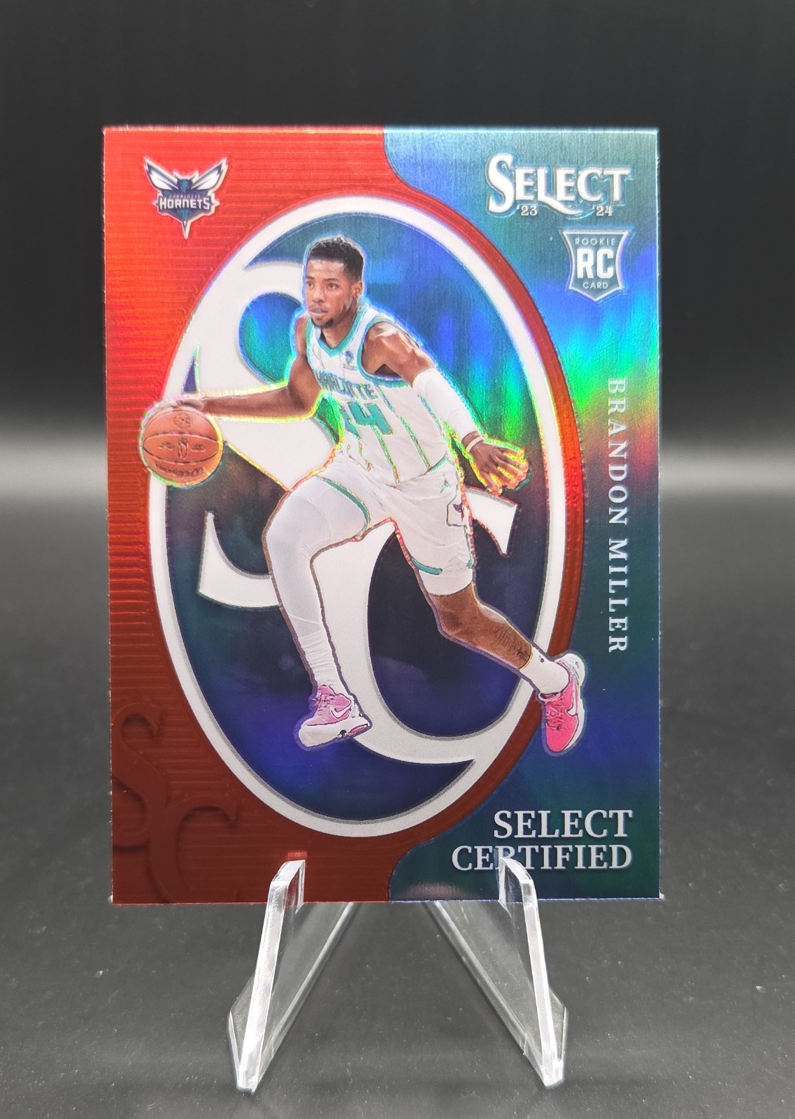 2023-24 Panini Select - Select Certified Brandon Miller #10 Red Prizm (RC)