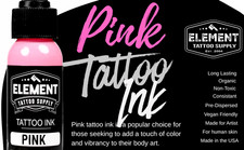 Pink Tattoo Ink 1oz Professional Color Pigment Element Tattoo Supply USA