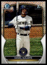 2023 Bowman Chrome Prospects Mojo Daniel Guilarte Milwaukee Brewers #BCP-21