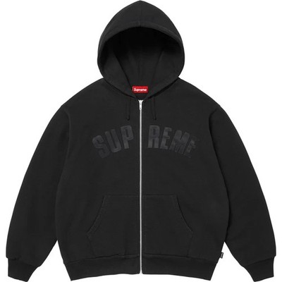 FW26 Supreme Arc Thermal Lined Zip Up Hooded Sweatshirt Black XXL