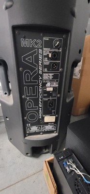 OPERA High Efficiency Series MK2 Powered Speakers, 15'' Subwoofers. Made in ITALY