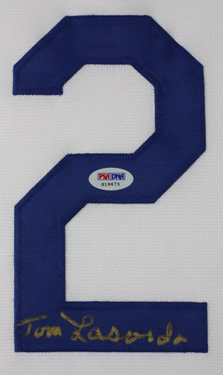 Tom Lasorda Autografiado y Enmarcado White Dodgers Certificado de Autenticidad PSA Foto 2 de 4