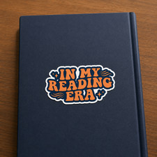 Book Lover Sticker In My Reading Era Reading Vinyl Decal Laptop Bottle