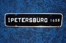 1966 PETERSBURG Virginia License Plate City Town Topper
