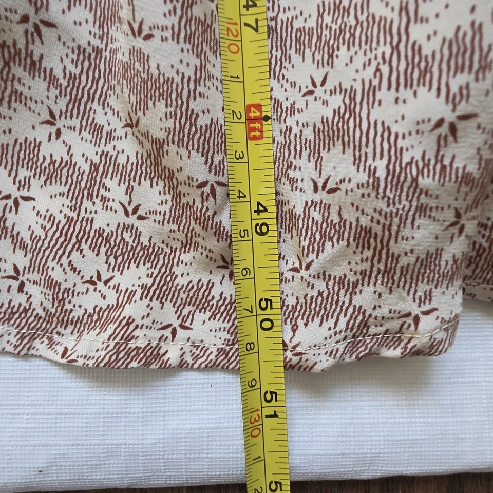 Vestido De Colección Ann Taylor Seda Talla 8 Floral Boho Cottagecore Envolvente Midi Femenino  Foto 4 de 4