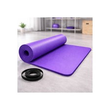 Extra Thick Yoga Mat NBR Non Slip Exercise Mat Fitness Workout Pilates Mat Purpl
