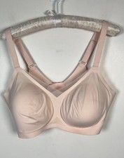 Honeylove Crossover Wireless Opaque Nude Beige Comfort Bra Size Medium