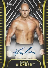 Autographed 2018 Topps WWE NXT Wrestling Fabian Aichner