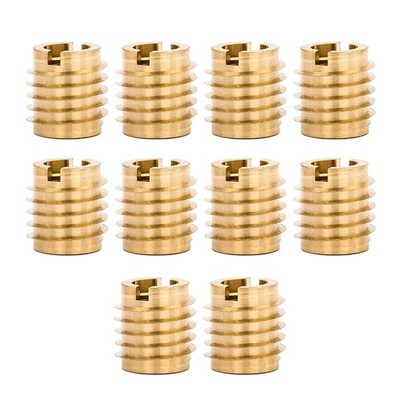 Knife Threaded Insert for Hard-Wood Brass Thread Inserts M8-1.25 Internal Thr...