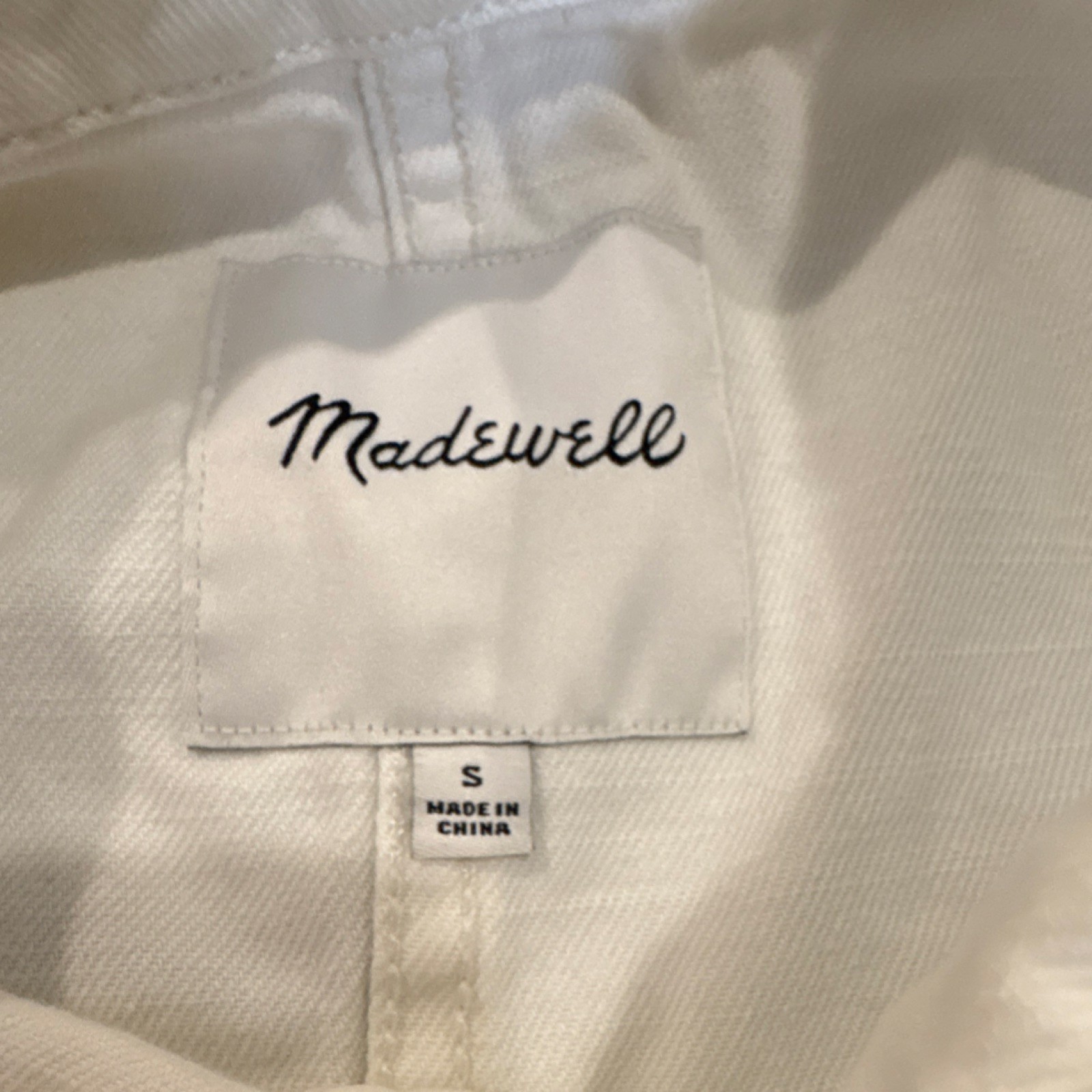 Madewell White Button Collared Patch Pocket Women… - image 2