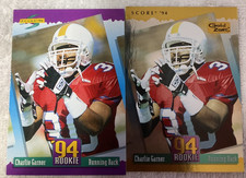Charlie Garner VOLS EAGLES 1994 SCORE BASE & GOLD ZONE SP #300 ROOKIE CARD'S. rookie card picture