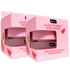 2 Pack b.pure Glow Up Night Moisturizer with Watermelon Extract Niacinamide