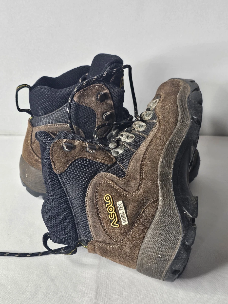 Asolo Cerro Torre Gore-Tex Hiking Boots Brown Suede Vibram Mens‎ 8.5 US Asolo Brown Hiking Shoes & Boots for sale | eBay main image 3