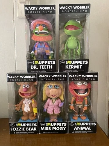 Funko Wacky Wobbler The Muppets Bobblehead Set Dr. Teeth Kermit Fozzie Bear