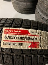 2 New 215 45 17 Firestone Weather Grip Extra Load All Weather Tires 2 New 215 45 17 Firestone Weather Grip Extra Load All Weather Tires