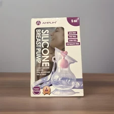 Amplim Manual Breast Pump | Gen 3 Food Grade Silicone Milk Collector new in box 