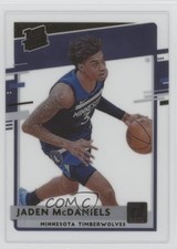 2020-21 Panini Clearly Donruss Rated Rookie Gold Jaden McDaniels #93 0y11