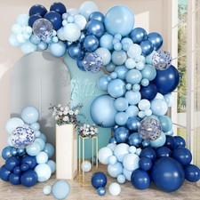 168pcs Blue Balloon Garland Arch Kit Different Sizes