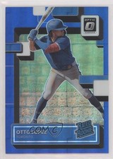 2022 Panini Donruss Optic Rated Rookie Blue Pandora Prizm 91/99 Otto Lopez 0c3
