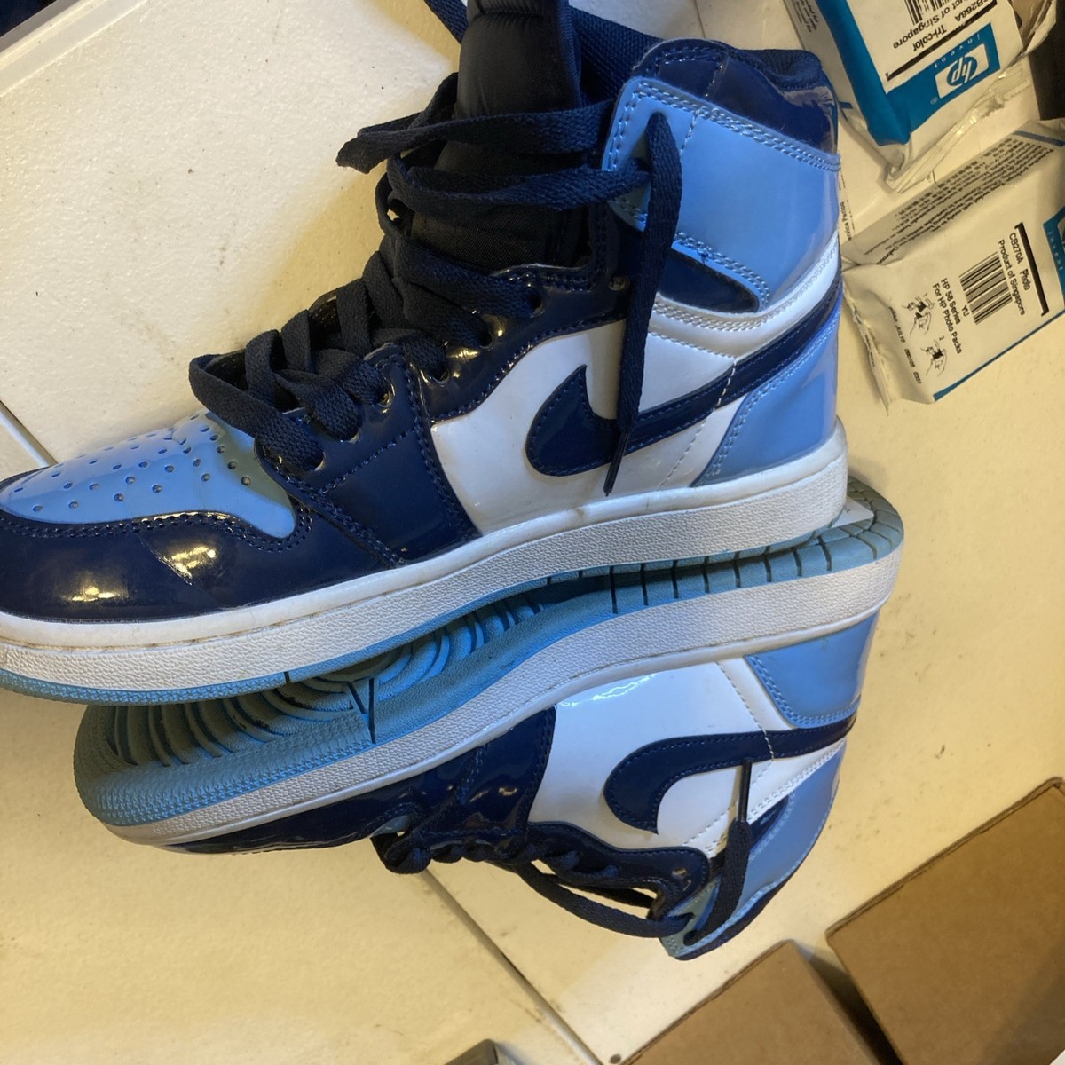 Blue Jordan Retro Tricolor Nike Air Jordan Retro High OG UNC