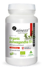 Aliness Ashwagandha Bio 5% KSM-66 200 mg, 100 gélules