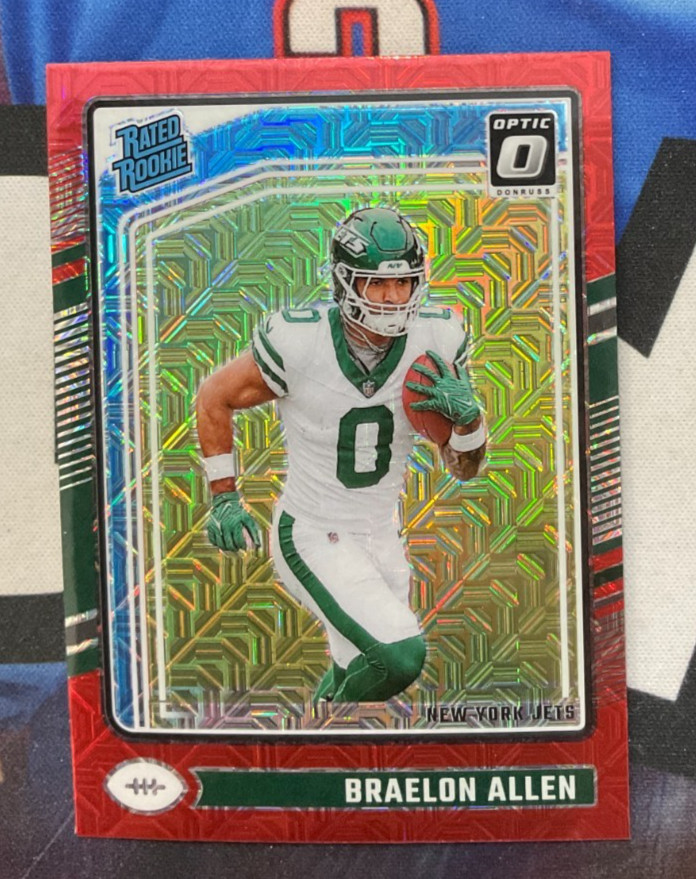 2024 Panini Donruss Optic #211 Braelon Allen Red Mojo Rated Rookie (JR)