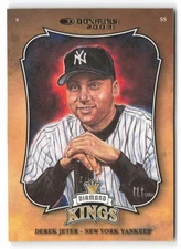 2003 Donruss #DK-2 Derek Jeter Diamond Kings Gold #/2500 New York Yankees