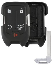 Key Fob Shell, Alliskeys Replacement Smart Remote Case Cover 5 Buttons...