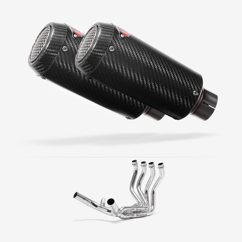 Lextek CP9C Exhaust System 180mm for Honda CBR1100XX Blackbird (97-08)