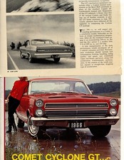 1966 Mercury Comet Cyclone Gt 390 V8 6 Pg Road Test