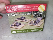 Plastic Soldier Russian 45mm Anti Tank Gun Kit 1/72 