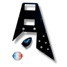 3 Ply Black Pickguard/Truss Cover Set for Epiphone GC Exclusive Flying V '70s