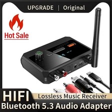 Home Stereo Audio Receiver Bluetooth 5.3 AUX USB Optical HD Music to RCA Adapter