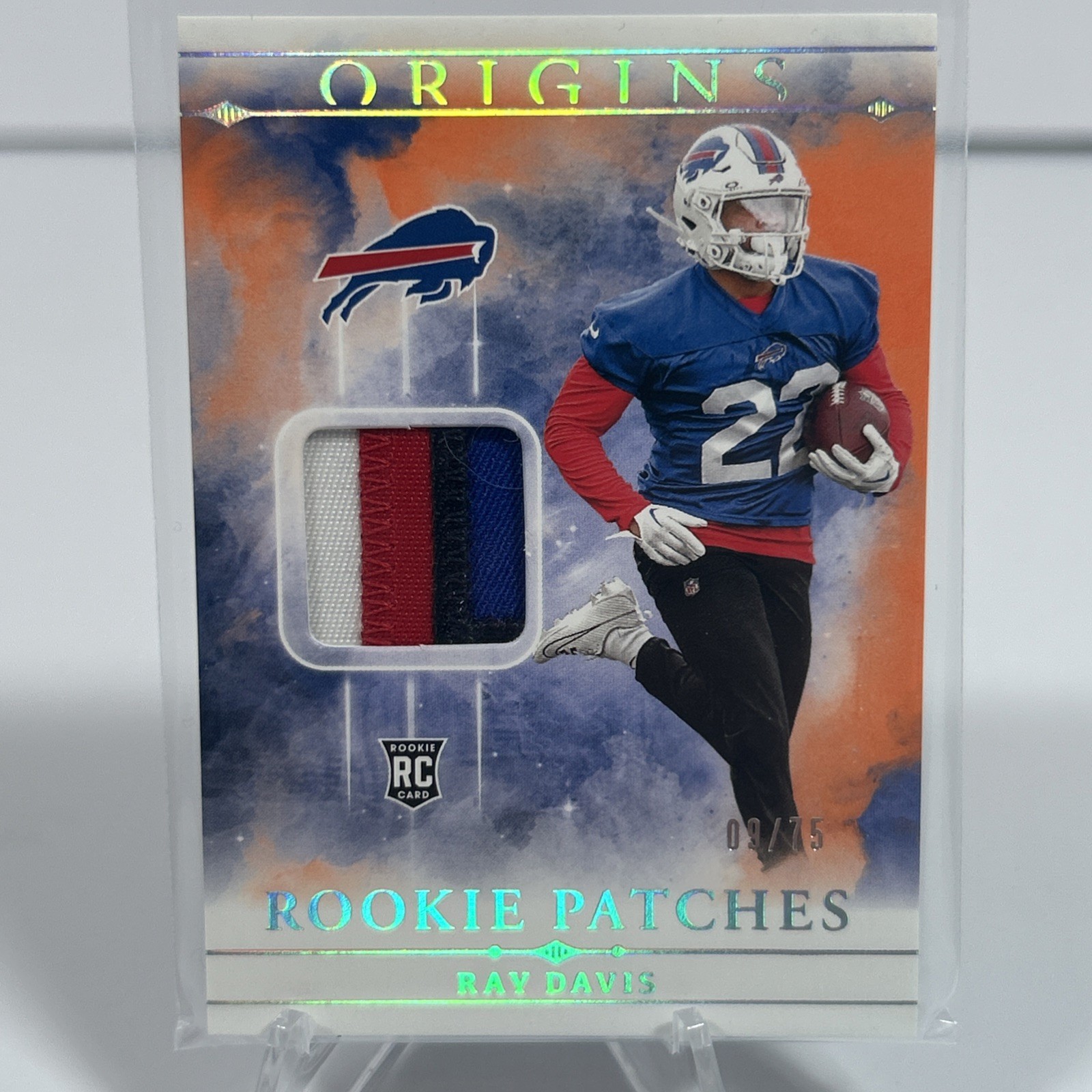 2024 Panini Origins - Ray Davis - Rookie Patches #RPT-RDA  /75 (MEM, RC)