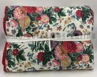 Pottery Barn Margeaux Floral Reversible Quilt Red King Cal #T1002