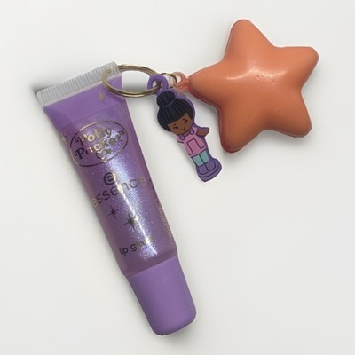 essence Polly Pocket Lip Glaze 03 Polly2K Brombeere mit 2 Anhänger Limited 10ml