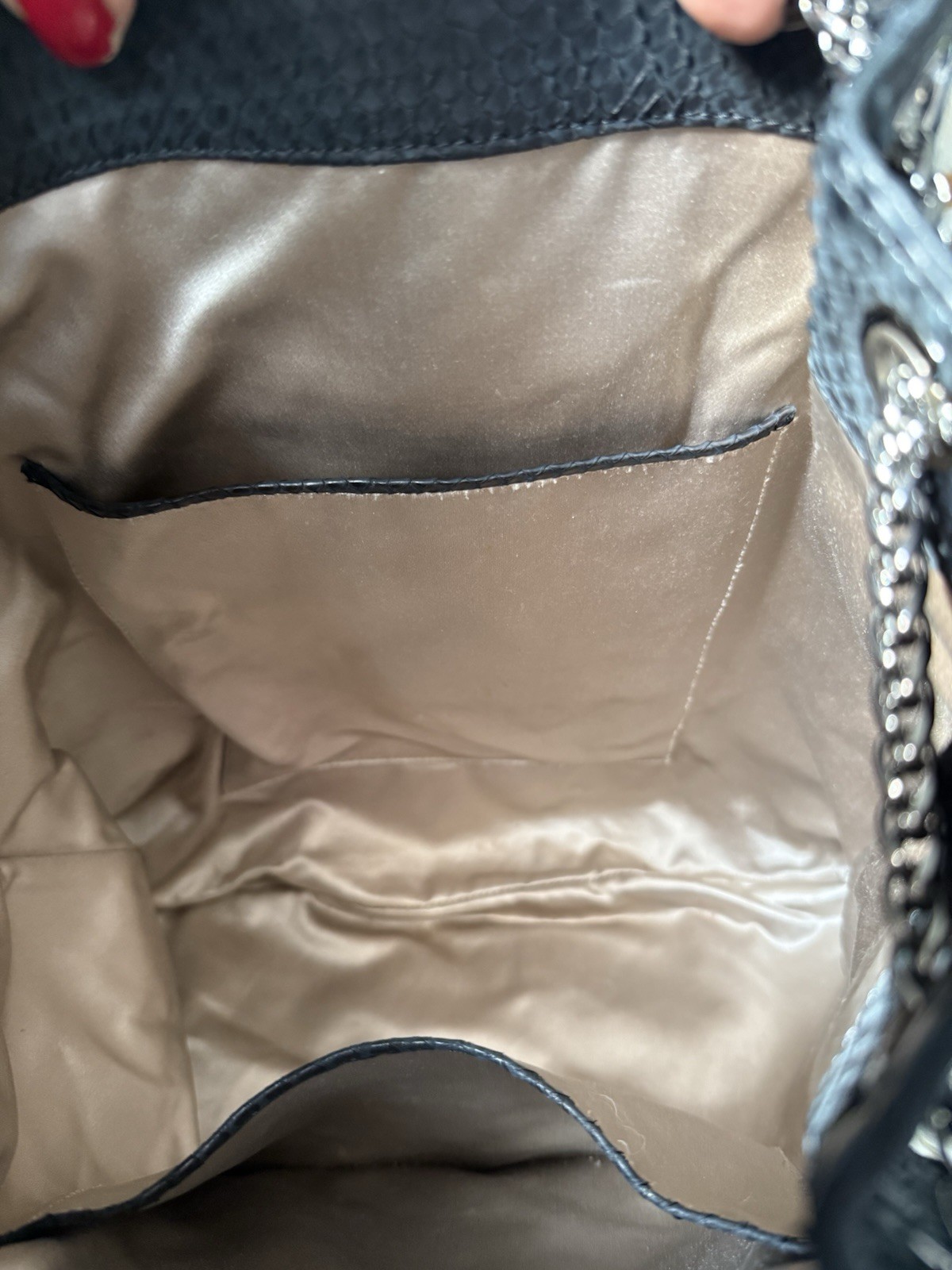 Devi Kroell Black Python Snakeskin Bag With Silve… - image 12