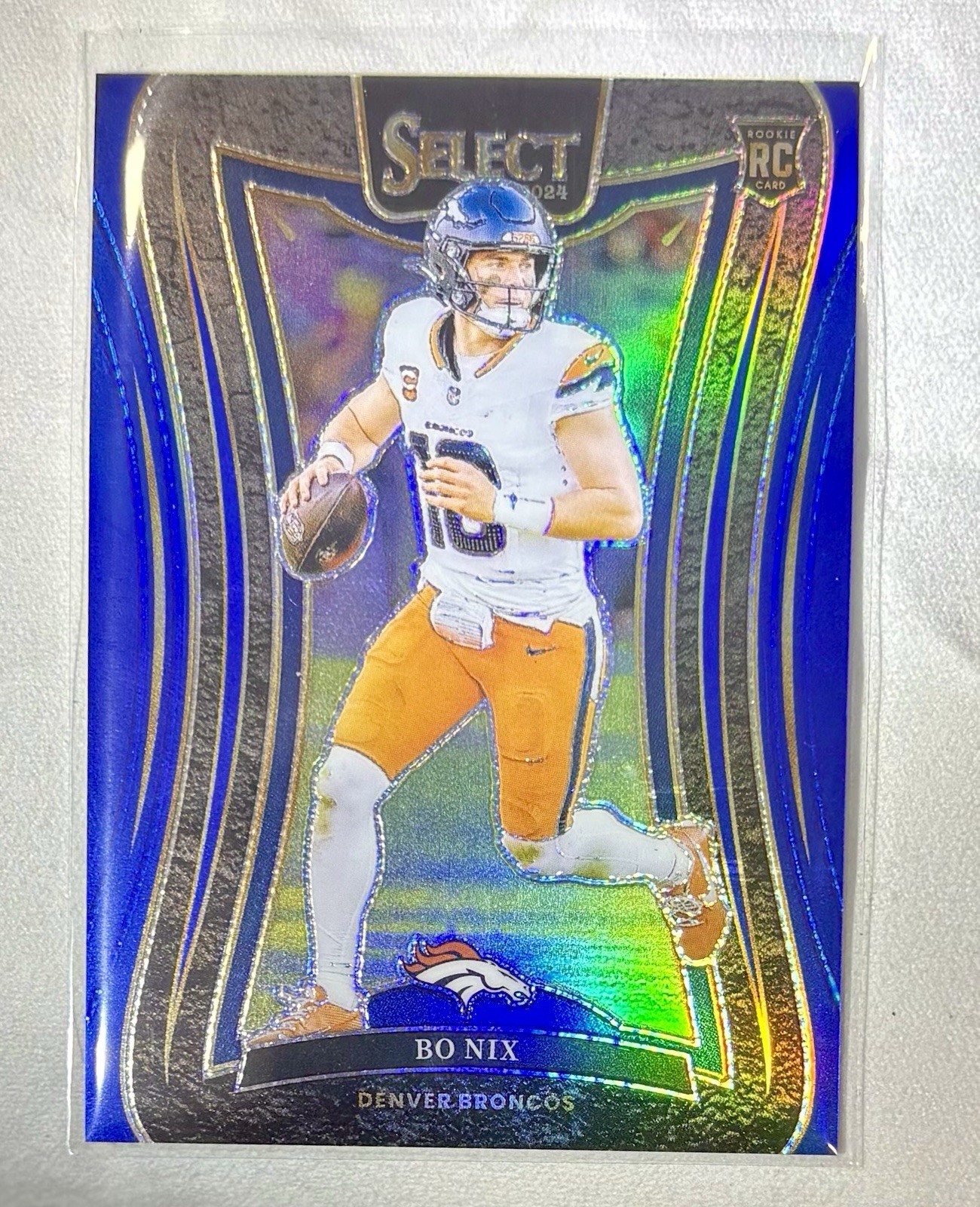 2024 Panini Select - Suite Level Bo Nix #382 Blue Prizm /99 (RC) Broncos