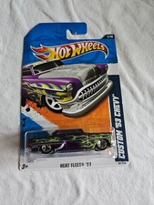 2011 Hot Wheels CUSTOM '53 CHEVY Purple 91/244 LITTLE BEND Heat Fleet