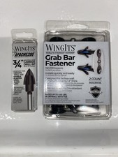 WingIts Grab Bar Fastener 2-Count RESGBW35 with Apache200 3/4&rdquo; Carbide Drill Bit