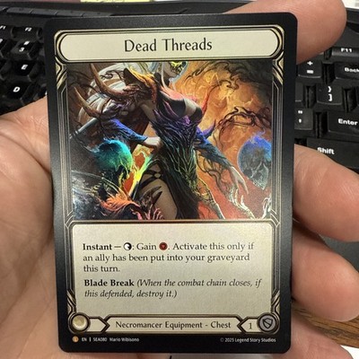 Dead Threads - Flesh And Blood, High Seas - Legendary Rainbow Foil | eBay Dead Threads - Flesh And Blood, High Seas - Legendary Rainbow Foil | eBay